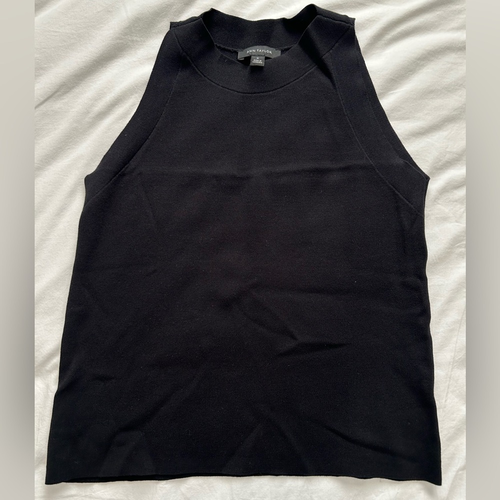 Ann Taylor Classic Black Knit Top